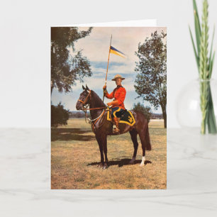 Royal Canadian mounted policeman Holiday Card