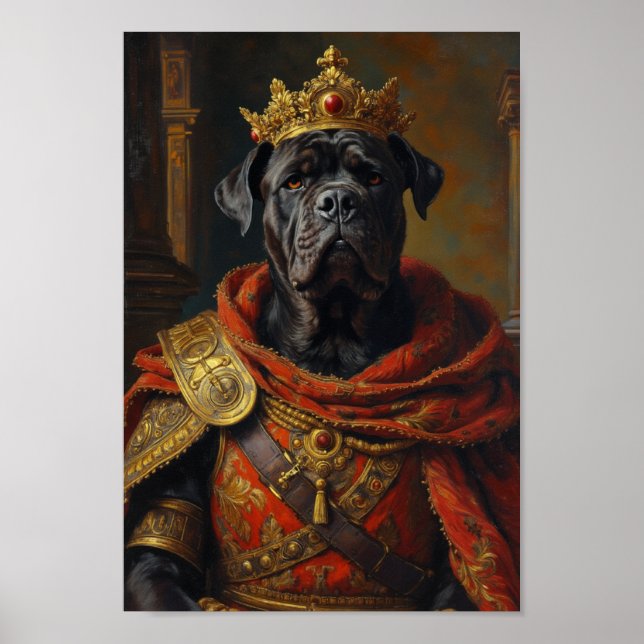 Royal Cane Corso Portrait Poster (Front)
