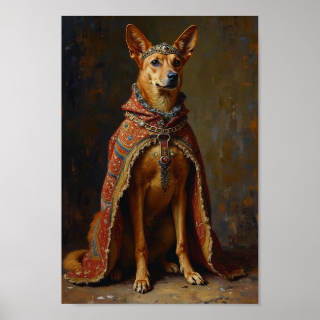 Royal Carolina Dog Portrait Poster (Front)