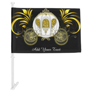 Royal Carriage Wedding / Princess Car Flag