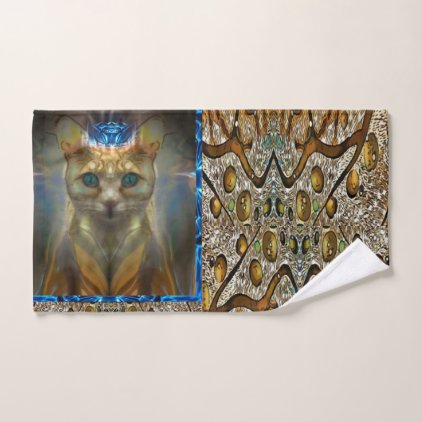 Royal Cat Animal Print Hand Towel