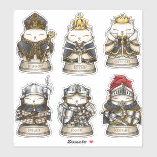 Royal Cat Chess Board Collection Sticker