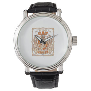 Royal Cat Crest Cat Heraldry Coat of Arms Vintage Watch