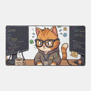 Royal Cat Desk Mat Large Workspace Mouse Pad