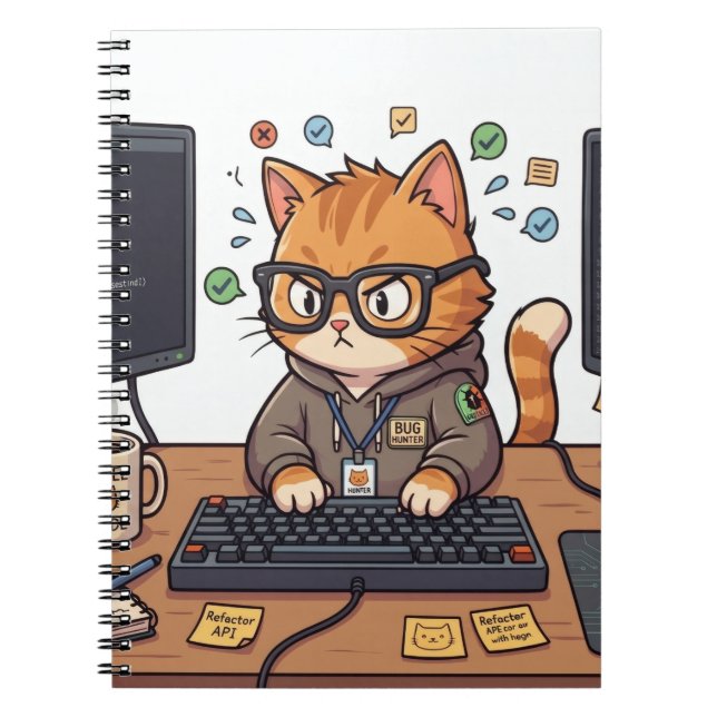 Royal Cat Notebook | Cute & Elegant Cat Journal (Front)