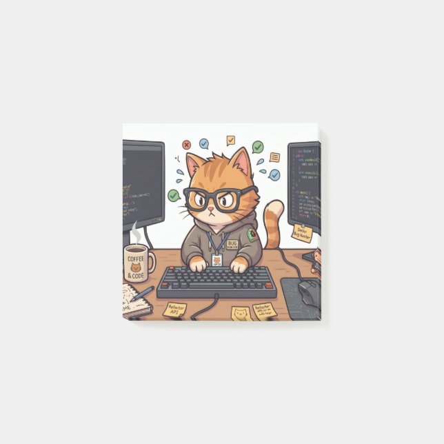 Royal Cat Post-it Notes (Front)