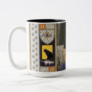 Royal Cat Princess Two-Tone Coffee Mug