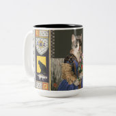 Royal Cat Princess Two-Tone Coffee Mug (Front Left)