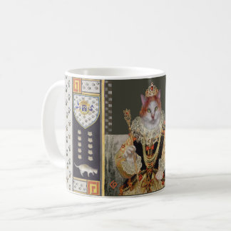 Royal Cat Rules Mug White Inside-- Queen