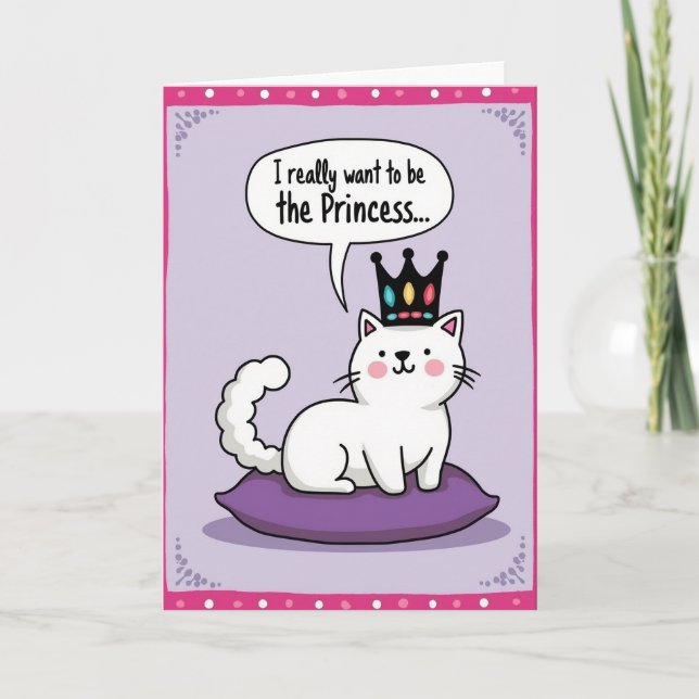 Royal Cat Wish Mother Day Card (Front)