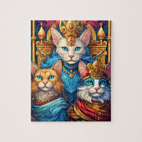 Royal Cats Jigsaw Puzzle 