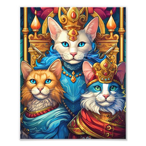 Royal Cats Photo Print