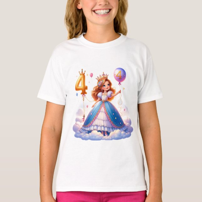 Royal Celebration: Cheering for Four T-Shirt (Front)