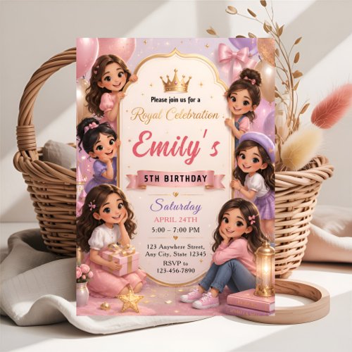 Royal Celebration Princess Birthday Invitation