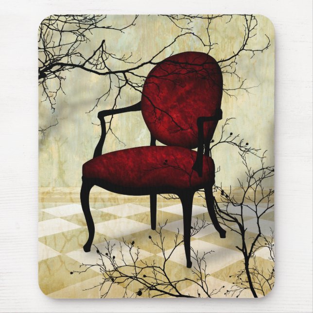 Royal Chair with Branches Mouse Pad (Front)