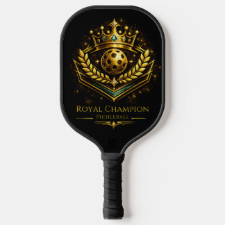 Royal Champion Pickleball™ Paddle | Luxury Black &