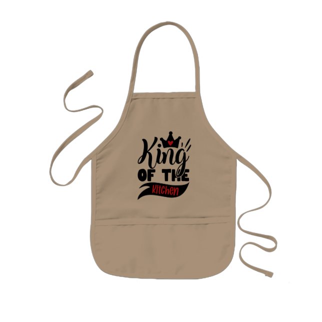 Royal Chef Apron: King of the Kitchen Kids' Apron (Front)
