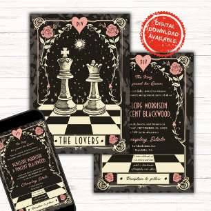 Royal Chess Wedding Invitation