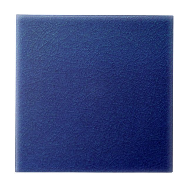 Royal Cobalt Blue Antique Faux Crackle 4.5 & 6 in. Ceramic Tile (Front)