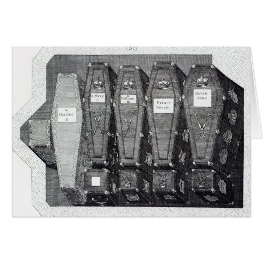 Royal Coffins at Westminster Abbey Cards (Front Horizontal)