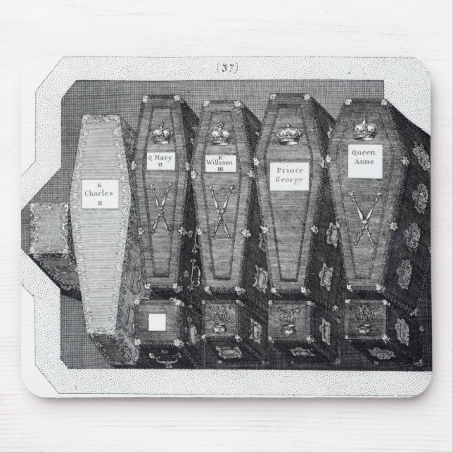 Royal Coffins at Westminster Abbey Mouse Pad (Front)