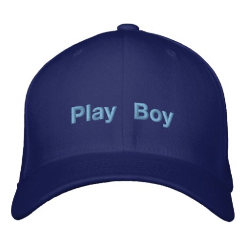 Royal Color Play Boy text Basic Flexfit Wool Embroidered Baseball Cap