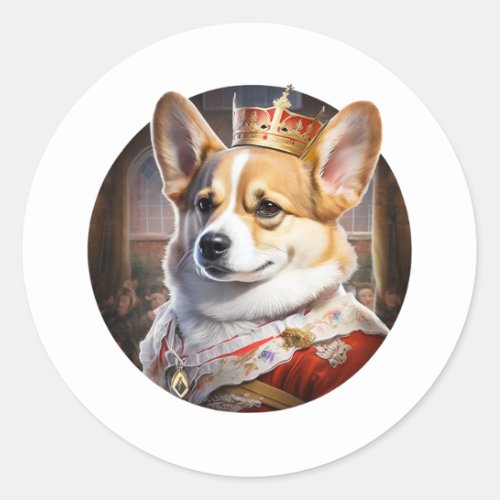 Royal Corgi Dog Stickers