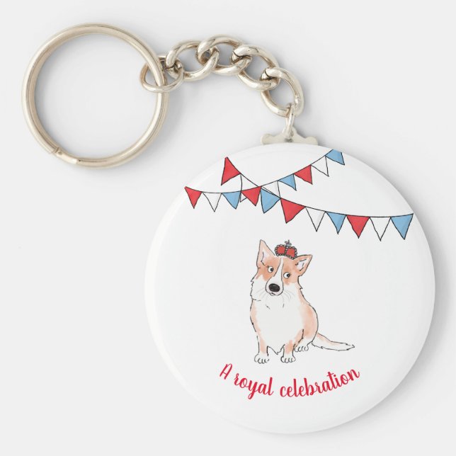 Royal corgi key ring (Front)