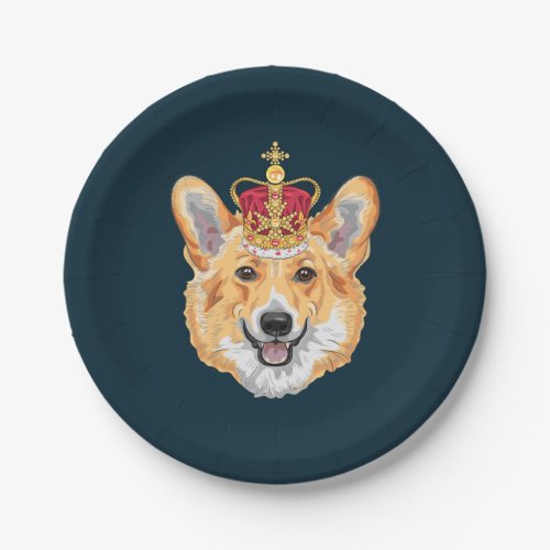 Royal Corgi Paper Plates