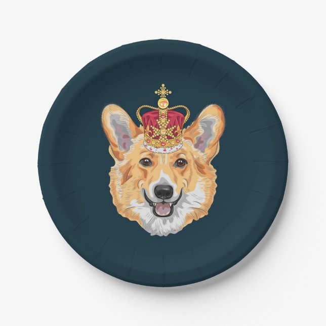 Royal Corgi Paper Plates (Front)
