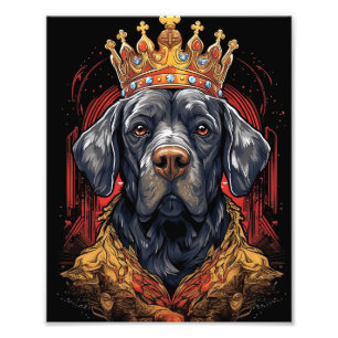 Royal Coronation King Charles Dog Funny Jigsaw Puz Photo Print