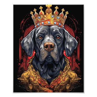 Royal Coronation King Charles Dog Funny Jigsaw Puz Photo Print