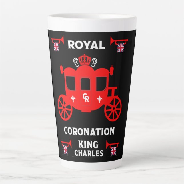 Royal Coronation King Charles III  Latte Mug (Front)