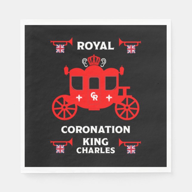 Royal Coronation King Charles III     Napkins (Front)