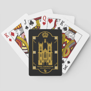 Royal Coronation Westminster Abbey London Poker Cards