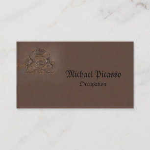 Royal Crest ~ Business Card Regal Bronze Logo
