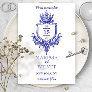 Royal Crest w/ Crown Medieval or Fantasy Save The Date