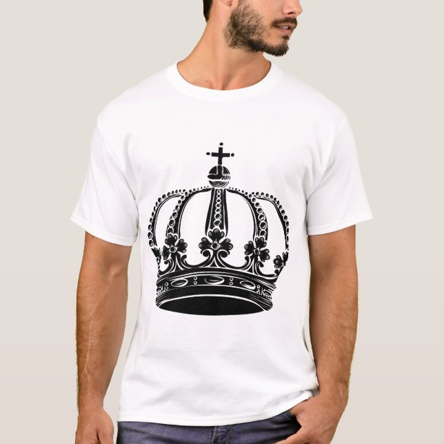 Royal Crown 02 - Black T-Shirt (Front)