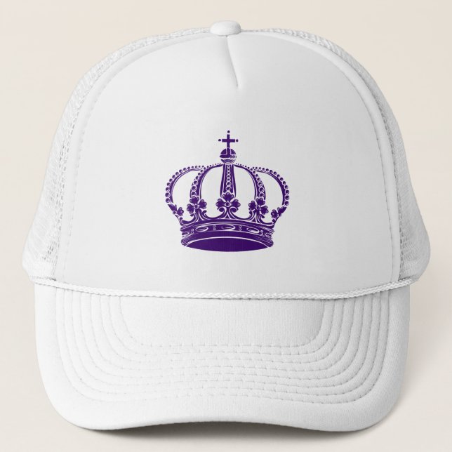 Royal Crown 02 - Deep Purple Trucker Hat (Front)