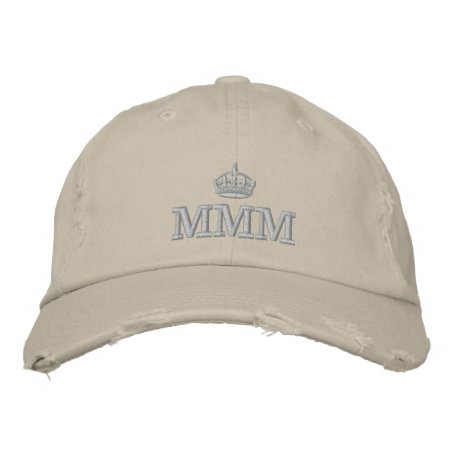 Royal Crown And Monogram Embroidered Baseball Cap