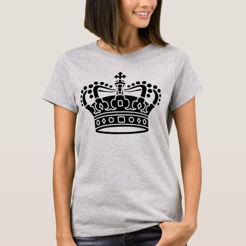 Royal Crown _ Black T_Shirt