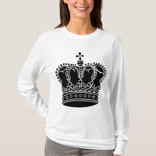 Royal Crown _ Black T_Shirt