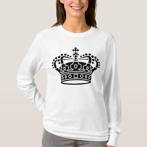 Royal Crown _ Black T_Shirt