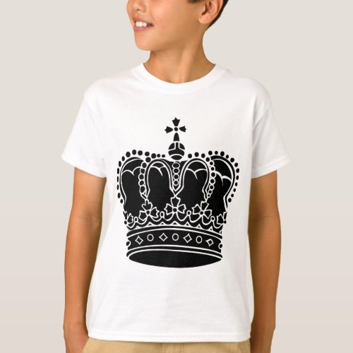 Royal Crown _ Black T_Shirt