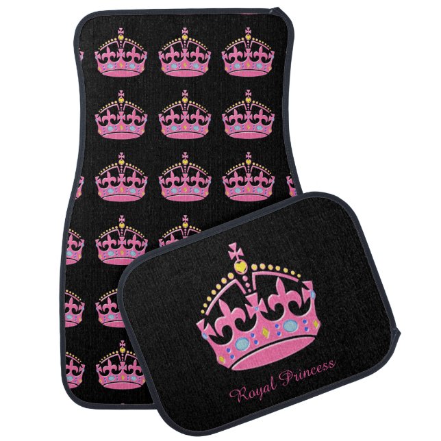 Royal Crown Car Floor Mat (Set)