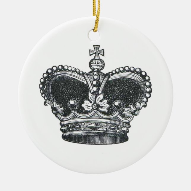 Royal Crown Ceramic Ornament (Front)
