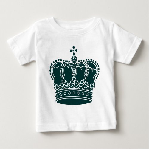 Royal Crown _ Dark Green Baby T_Shirt