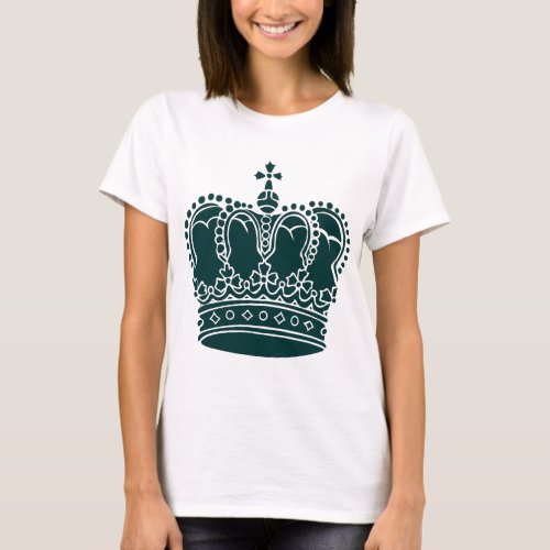 Royal Crown _ Dark Green T_Shirt