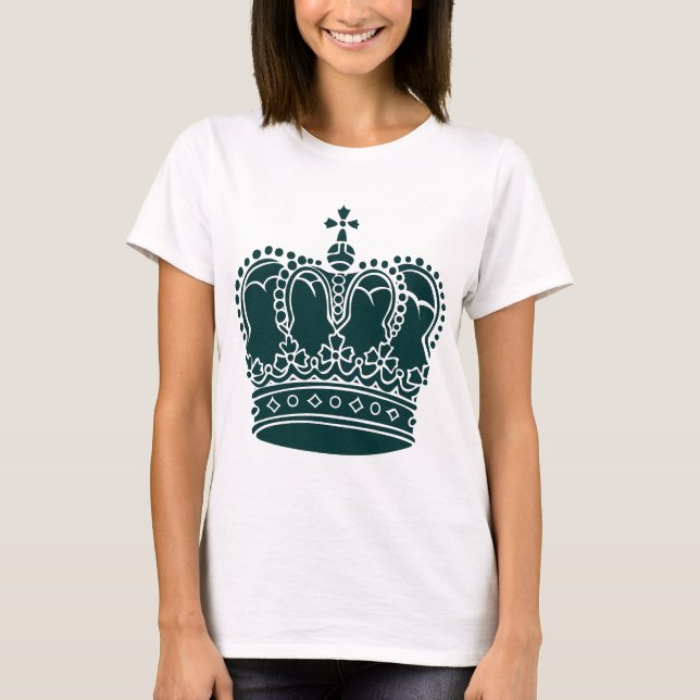 Royal Crown - Dark Green T-Shirt (Front)