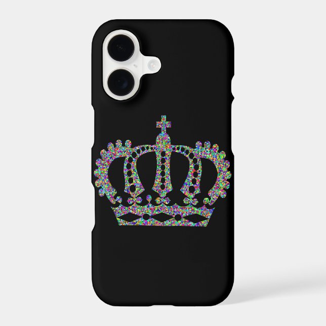Royal Crown in patterns  Iphone Case (Back)